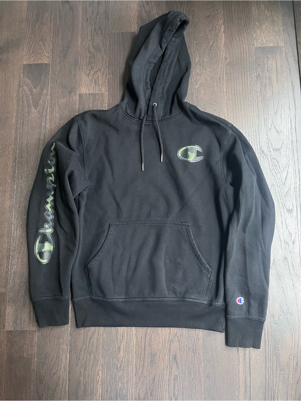 Black with Camo Hoodie